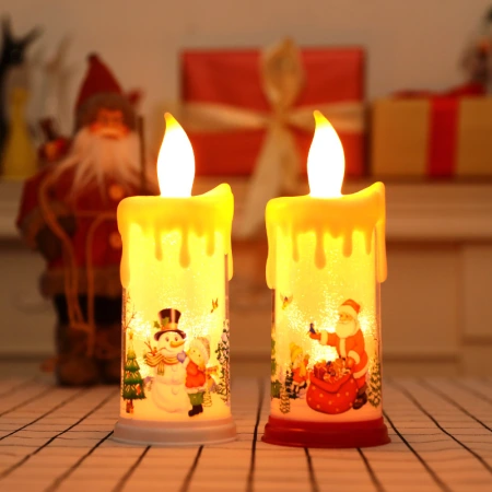 Christmas teardrop candle simulation wax decorative handicrafts and ornaments Christmas teardrop candle simulation wax decorative handicrafts and ornaments
